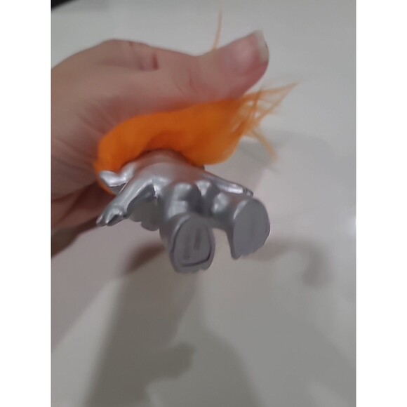 Metallic SILVER w ORANGE Hair * DARK HORSE * DAM TROLL PINK GEM - Picture 6 of 8